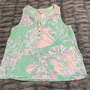 Lily Pulitzer Essie Top Minty Fresh Fansea